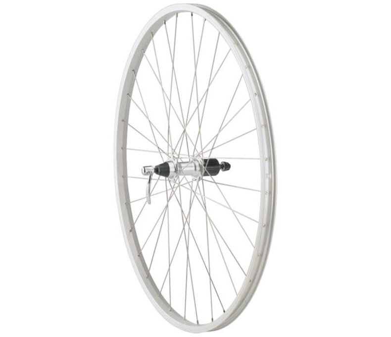 Quality Silver 700c Rear QR x 135mm, Rim Brake, HG 10, Silver, Clincher