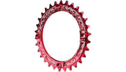 RaceFace Narrow Wide Chainring: 104mm BCD, 30t, Red