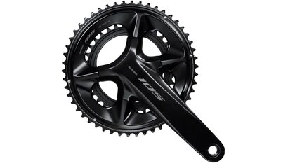 Shimano 105 FC-R7100 Crankset - 170mm, 12-Speed, 50/34T, 110 Asymetric BCD, HollowTech II Spindle Interface, Black