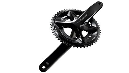 Shimano 105 FC-R7100 Crankset - 172.5mm, 12-Speed, 50/34t, 110 Asymmetric BCD, Hollowtech II Spindle Interface, Black