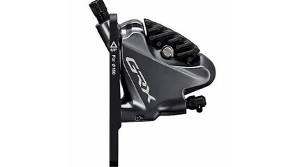 Shimano GRX ST-RX815 11-Speed Di2 Right Drop-Bar Shifter/Hydraulic Brake Lever with BR-RX810 Flat Mount Caliper, Pre-Bled 1700mm Hose