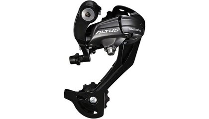 Shimano RD-M370-SGS Altus 9 Speed Rear Derailleur - Long Cage, Black
