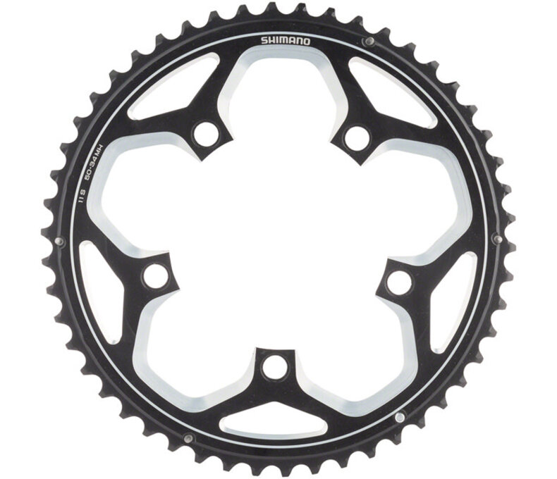 Shimano RS500 Chainring - 52t, 110 BCD, 5-Bolt, 11-Speed, Black