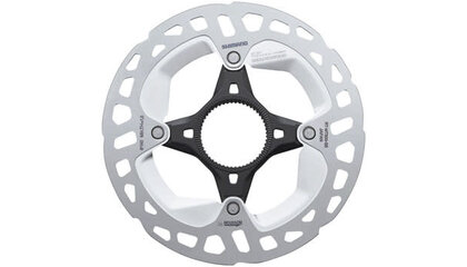 Shimano RT-MT800-SS Disc Rotor - 140mm, Center-Lock, Silver/Black
