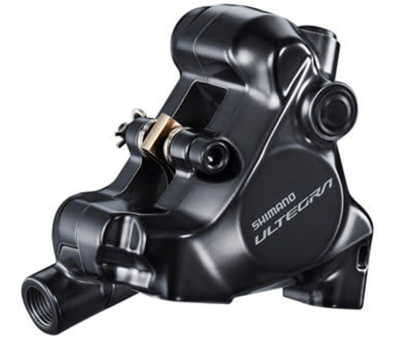 Shimano Ultegra BR-8170 Hydraulic Disc Brake Caliper - Front, Flat Mount, For 140/160mm Rotor, Finned Resin Brake Pads