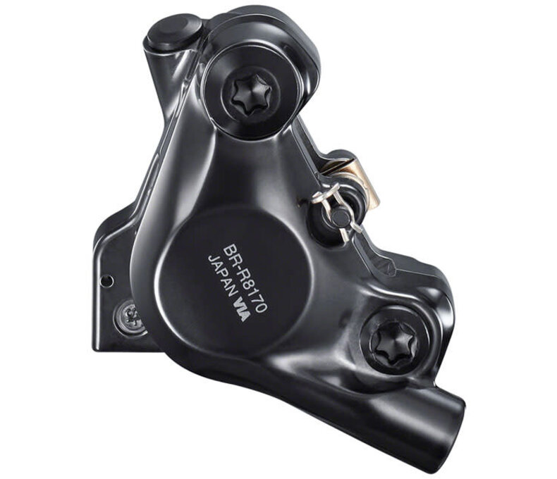 Shimano Ultegra BR-8170 Hydraulic Disc Brake Caliper - Front, Flat Mount, For 140/160mm Rotor, Finned Resin Brake Pads