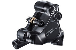 Shimano Ultegra BR-8170 Hydraulic Disc Brake Caliper - Front, Flat Mount, For 140/160mm Rotor, Finned Resin Brake Pads
