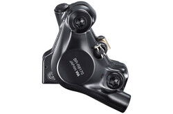 Shimano Ultera BR-8170 Hydraulic Disc Brake Caliper - Rear, Flat Mount, Finned Resin Brake Pads