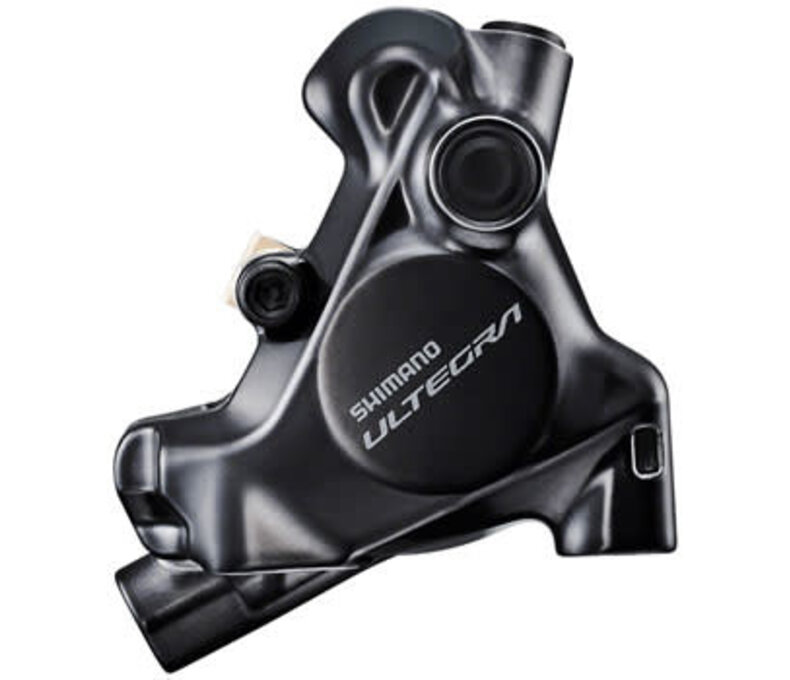 Shimano Ultera BR-8170 Hydraulic Disc Brake Caliper - Rear, Flat Mount, Finned Resin Brake Pads