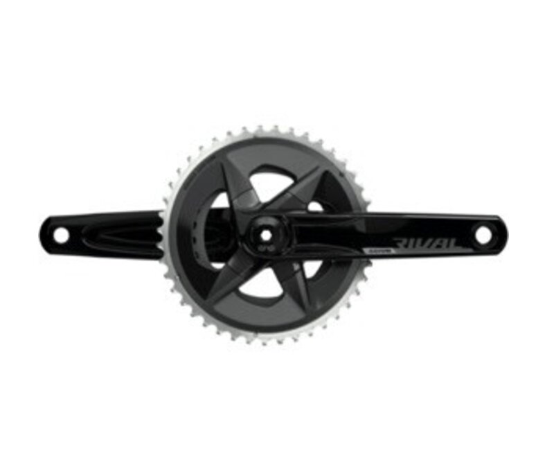 Sram Rival AXS DUB Wide D1 Double Crankset - 12-Speed, 160mm x 43/30t (Black)