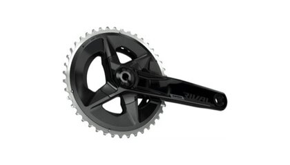 Sram Rival AXS DUB Wide D1 Double Crankset - 12-Speed, 160mm x 43/30t (Black)