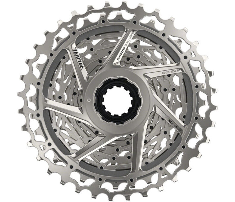 SRAM Rival AXS XG-1250 Cassette - 12-Speed, 10-36t, Silver, For XDR Driver Body, D1