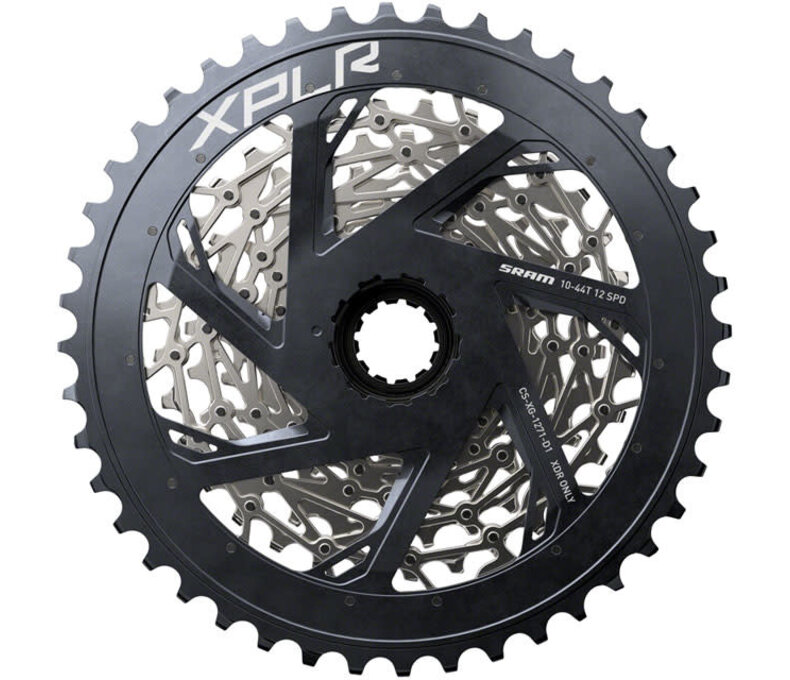 SRAM XPLR XG-1271 Cassette - 12-Speed, 10-44t, Silver, For XDR Driver Body, D1