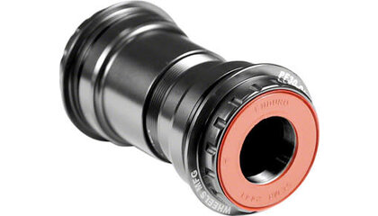 Wheels Manufacturing PressFit 30 to Shimano Bottom Bracket with Angular Contact Bearings Black Cups