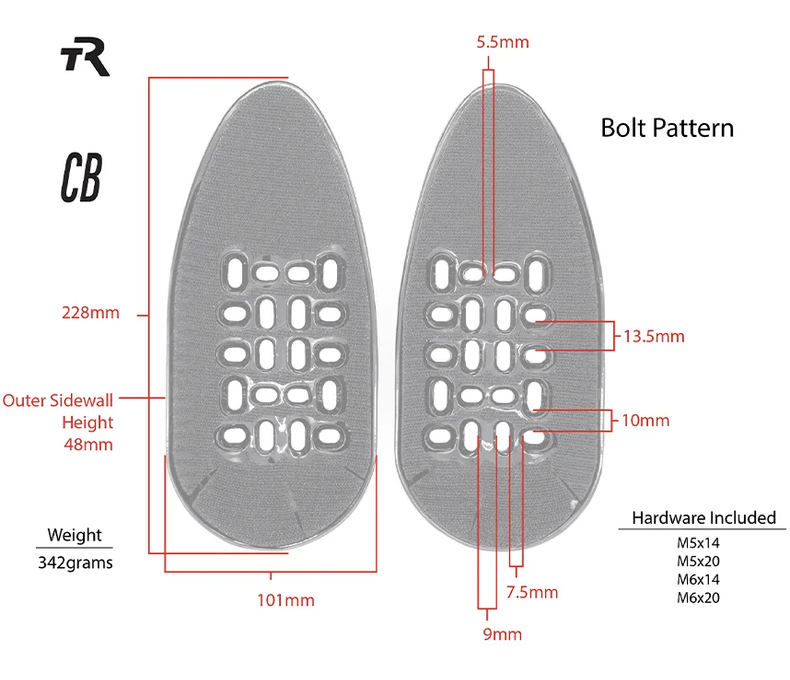 CLOSED BACK CARBON SCOOPS