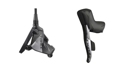SRAM Force eTap AXS HRD Shift/Brake Lever and Hydraulic Disc Caliper - Left/Front, Flat Mount 20mm Offset, 950mm Hose,