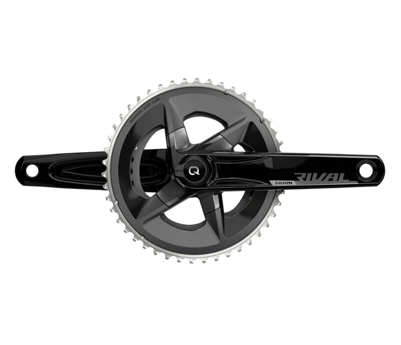 SRAM Rival AXS Crankset with Quarq Power Meter - 172.5mm, 12-Speed, 46/33t Yaw, 107 BCD, DUB Spindle Interface, Black, D1