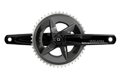 SRAM Rival AXS Crankset with Quarq Power Meter - 172.5mm, 12-Speed, 46/33t Yaw, 107 BCD, DUB Spindle Interface, Black, D1